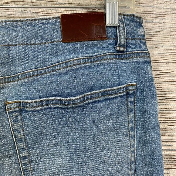 Lands End Womens Size 14 Bootcut Jeans Classic Waist Original Fit Blue Denim - Picture 4 of 7